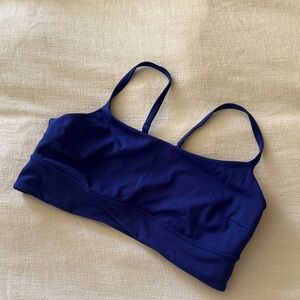 lululemon athletica Deep Sea Blue Wunder Train Strappy Wrapped Bra